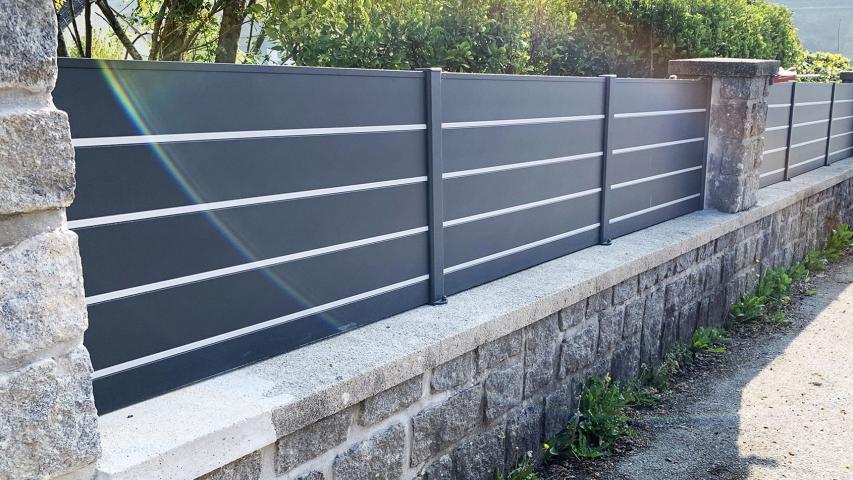 Clôture Aluminium Pleine