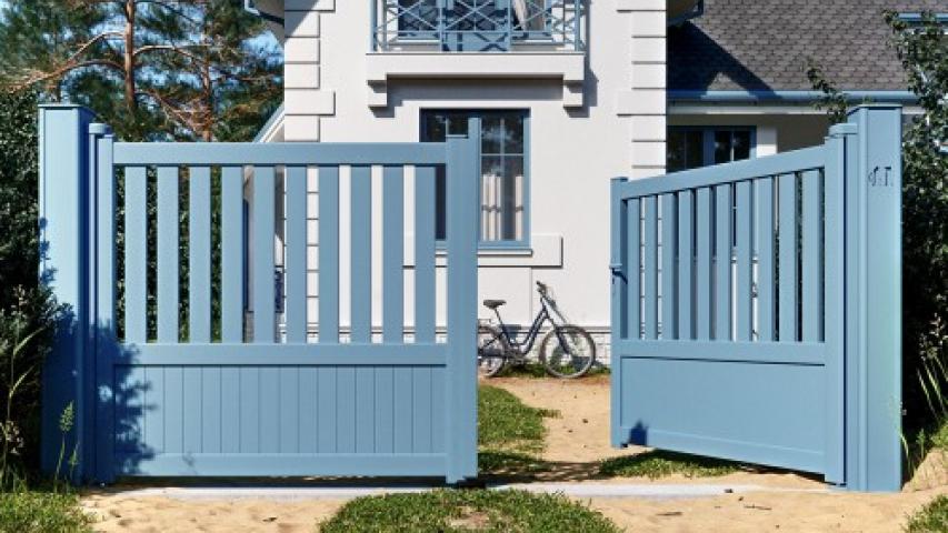 Portail Aluminium Semi-plein